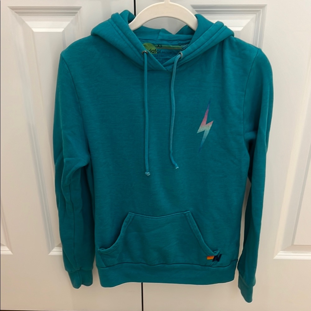 Teal Electric Bolt Hoodie by Madewell